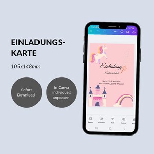 Digitale Einladungskarte zum Kindergeburtstag