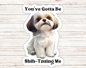 Lustiger Shih Tzu Aufkleber Shih Tzu Hund Geschenk Wasserdicht Vinyl Hund Mama Aufkleber Süßer Tieraufkleber Lustiger Hund Becher Aufkleber Haustier Liebhaber Laptop