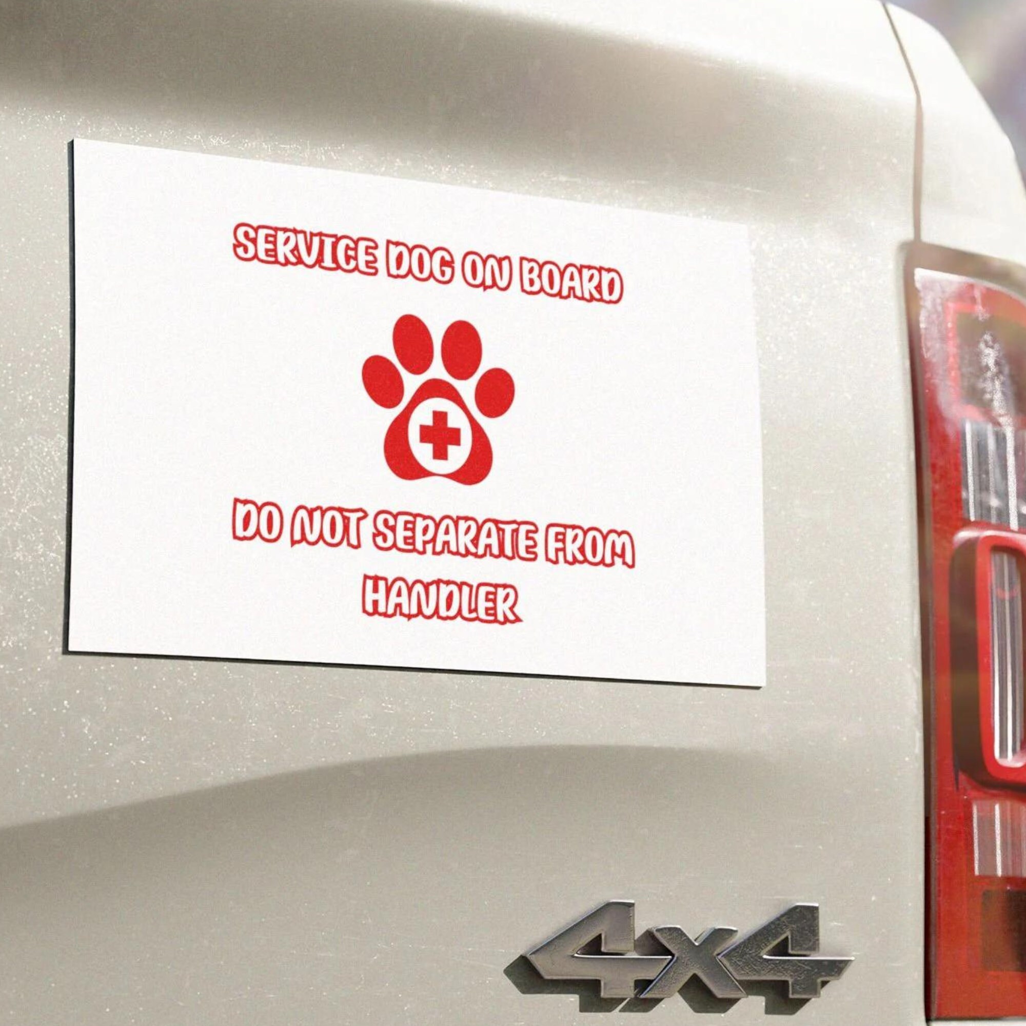 Service Hund an Bord Automagnet Service Dog Awareness Service Hundebesitzer Geschenk Blindenhund Unterstützungshund