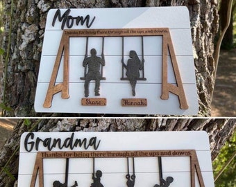 Swing Set Sign - Mother’s Day Swings - Swings - Mother's Day, Father's Day, Mom, Dad, Grandma, Grandpa, Grandparent, Grandparent’s Day