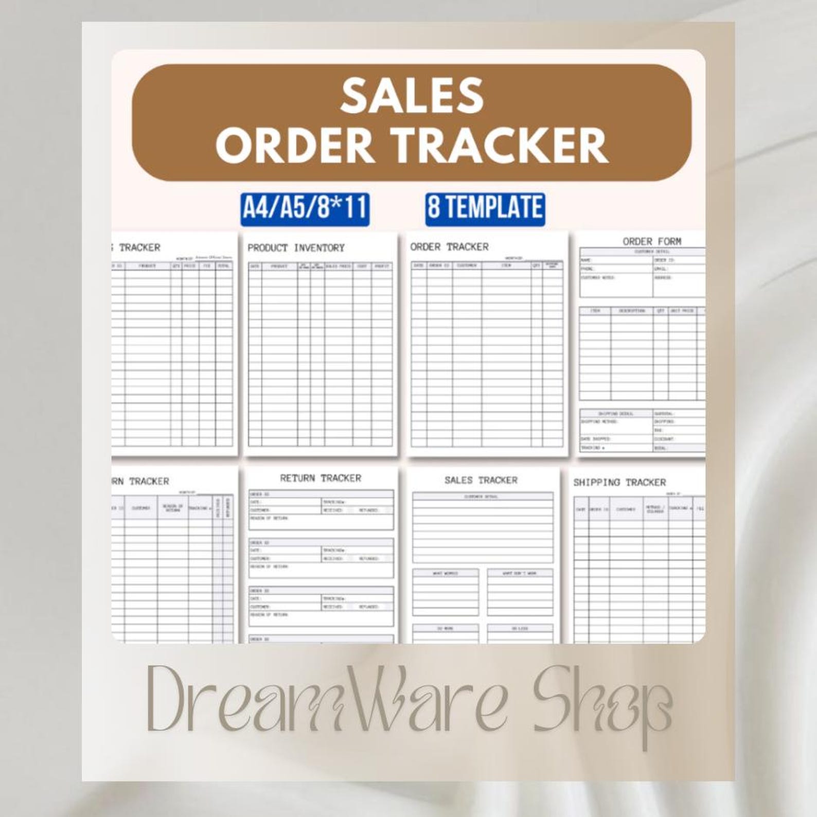 Sales Order Tracker Template Order, Sales, Return, Product Inventory ...