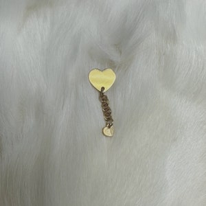 Gold Heart Earrings