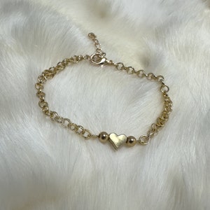 Gold Heart Bracelet