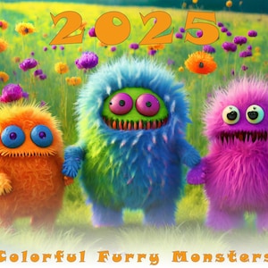 2025 Monstrously Colorful Calendar
