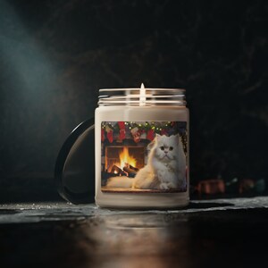 Christmas Persian Cat Soy Candle
