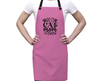 Best Cat Mom Ever Apron for Mother's Day