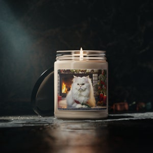 Christmas Persian Cat Soy Candle
