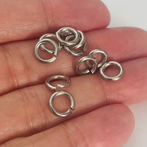 Best Stainless steel jump rings-1.5mm x 8mm-fit all charms in my shop
