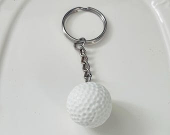 Golf ball keychain-Measure 20mm-Plastic Resin ball-DIY keychain