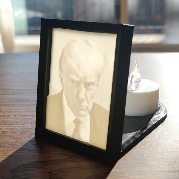 Custom Lithophane 3D | Personalized Photo Engraved Home Decor | Unique Gift Idea