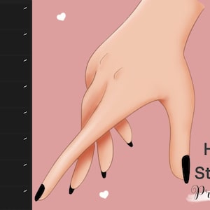 10 Procreate Stamps Hands Shapes Procreate-borstels Anime-handen