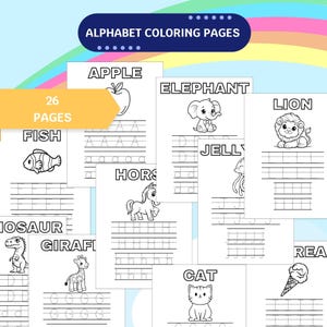 Printable Alphabet Coloring Pages – 26 Fun Educational Worksheets
