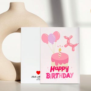 Happy Birthday Card for Girls | Cute Birthday Greeting Card | Fun, Colorful, and Heartwarming Birthday Gift for Her