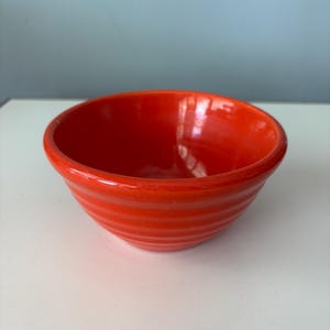 Vintage Bauer Ringware #36 Orange Mixing Bowl