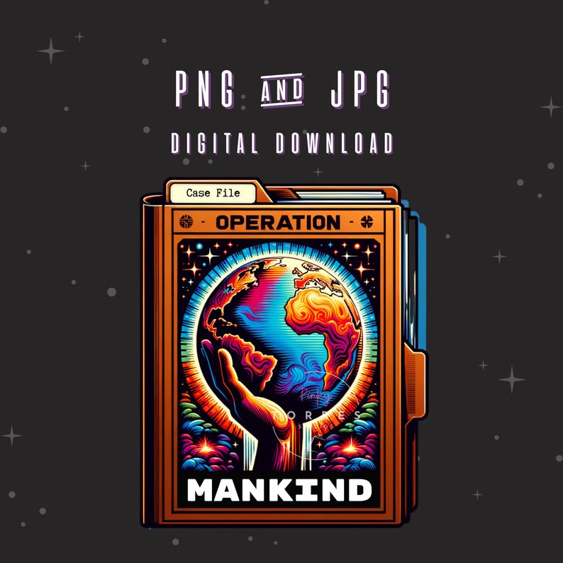 Operation Mankind Sci-fi PNG & JPG | Digital Download - Etsy