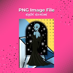 Cosma Couture Alien Babe, png PNGEgg | Digitale download