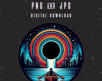 Portal del lago Ciencia ficción PNG y JPG / Descarga digital