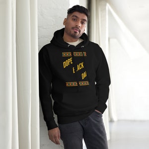 Dope Black Dad Hoodie, Celebrating Black Fatherhood, Funny Black Dad Hoodie, Dad&#39;s Birthday Gift, Black Father Hoodie, Black History