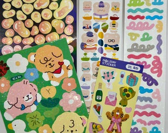 Korean Sticker Sheet Grab Bag (5 sheets)