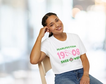 Camisas AKA para mujer, Pearlfection, camisa Skee Wee, 1908, AKA, regalo de hermandad, AKA, parafernalia, camisa AKA, regalo de hermandad Alpha Kappa Alpha