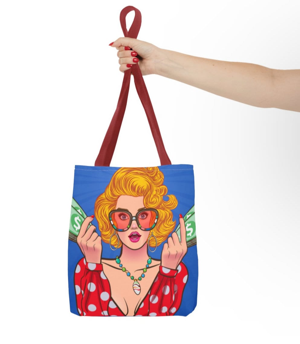 Pop Retro Art Bag, Woman Tote, Retro Art Handbag, Pop Art