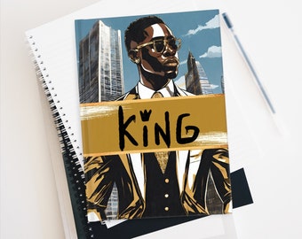 King Journal, Melanin Journal, Journal for Black Men, melanin gift,  journal notebook, black owned business, Gifts for Him, Gift for Son