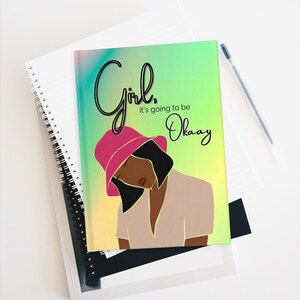 Be Okay, Self Love Journal, Stress Relief Journal, Self-Care, Gift for a Black Woman, Gifts for Her, African American, Daily Affirmations,