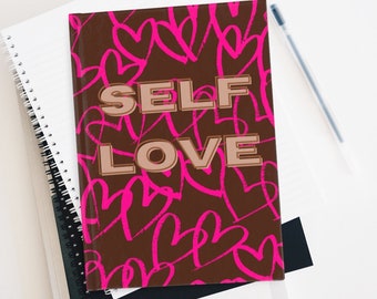 Journal de l'amour de soi, journal vierge, soins personnels, journal manifeste, cadeau pour une femme noire, cadeaux pour elle, afro-américain, affirmations quotidiennes,
