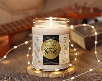 Cancer zodiac candle, astrology candle, cancer astrology, astrology gift, Cancer birthday gift, horoscope candle, horoscope gift