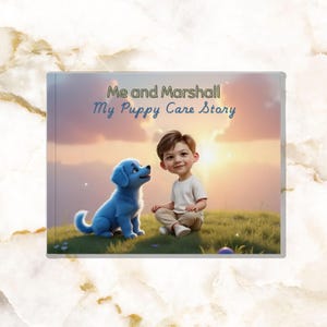 Personalized Children’s Book with Child&#39;s Photo, Name, and Pet&#39;s name: “Me and My Pet. My Puppy Care Story”, Custom Pet Care Story for Kids