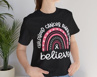 Childhood Cancer Awareness T-Shirt, Childhood Cancer Tee Cancer Support Crewneck Sweatshirt, Cancer Survivor Gift, Cancer Awareness Shirt