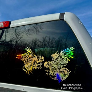 Adesivo gráfico de decalque de galos | Caminhões | Carros | Paredes | SVG | PNG| Removível | Presente de Dia dos Namorados | Presente de Dia das Mães | Presente de Dia dos Pais