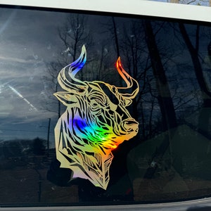 Stier Aufkleber Grafikaufkleber | LKW | Autos | Wände | SVG | PNG| Abnehmbar | Valentinstag Geschenk Muttertagsgeschenk | Geschenk zum Vatertag