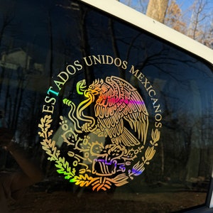 Calcomanía gráfica con el escudo de México para camiones, automóviles, paredes, SVG, extraíble, regalo de San Valentín, regalo del día de la madre, regalo del día del padre