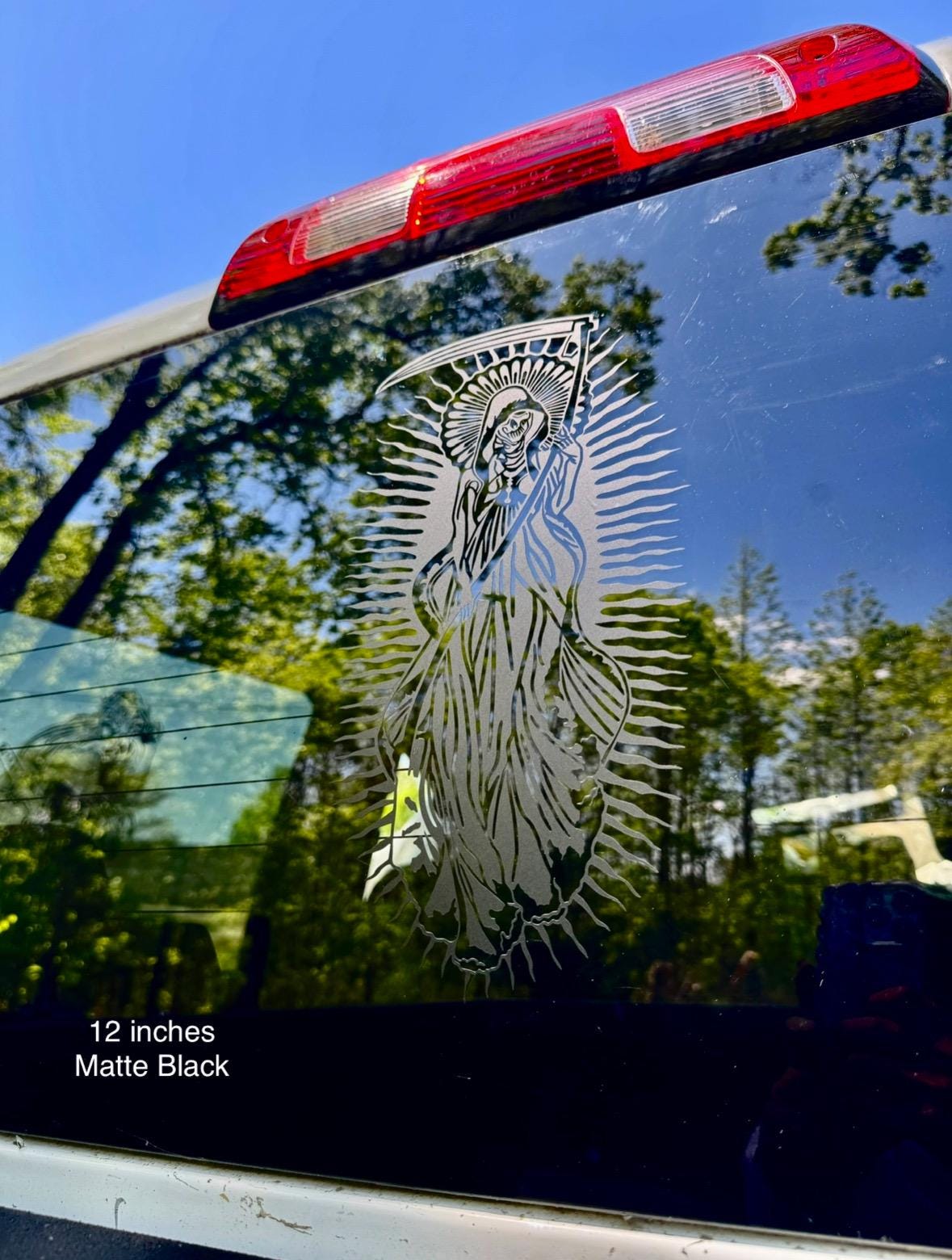 Calcomanía grande de la Santa Muerte para camionetas, autos, paredes, SVG,  SUV, extraíble, regalo de Navidad, regalos para él y regalos para ella. -  Etsy México, image size:1179x1560