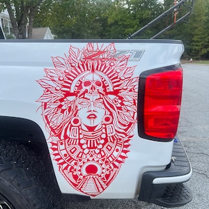 Aztec Woman Decal Graphic Sticker | Trucks | Cars | Walls | SVG | PNG| Removable | Valentines Gift | Mothers Day Gift | Fathers Day Gift