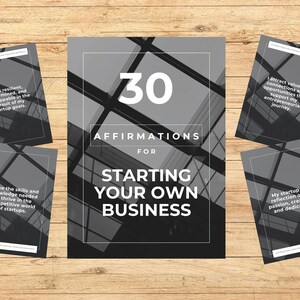 30 cartes de vœux pour vous aider à démarrer votre propre entreprise - Téléchargement numérique uniquement - Téléchargement instantané