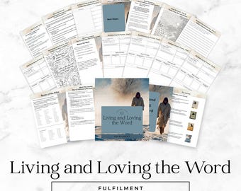Bible Journal for New Christians, 91 Day Devotional PDF, Fulfilment, Part 4 of Living and Loving the Word, Christian Bible Study Journal