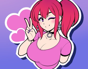 Lily Valentine (Vinyl Sticker)