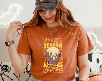 Comfort Colors Spooky Season T-Shirt, Witchy Halloween Tee