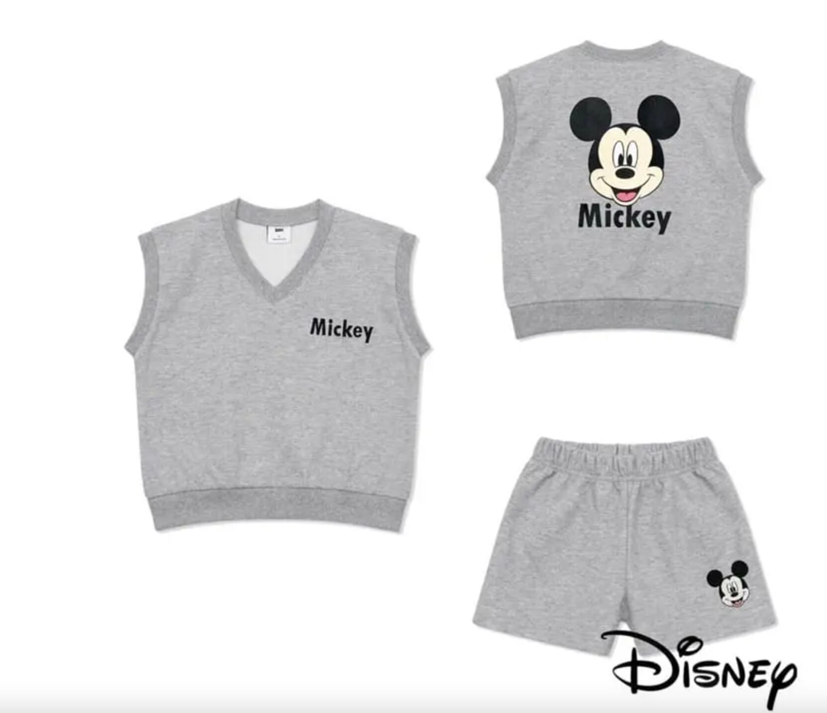 Mickey and Minnie Set | Vest and Short Set | Disneyland Outfit 