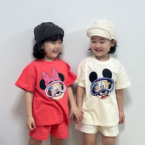 Mickey and Minnie Set | Shirt and Short Set | Disneyland Outfit | Disneyworld Outfit | Disney Cruise Outfit | Toddler | Mickey | Summer 2024