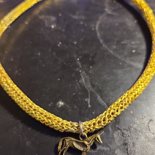 Gold Viking Wire weave Necklace