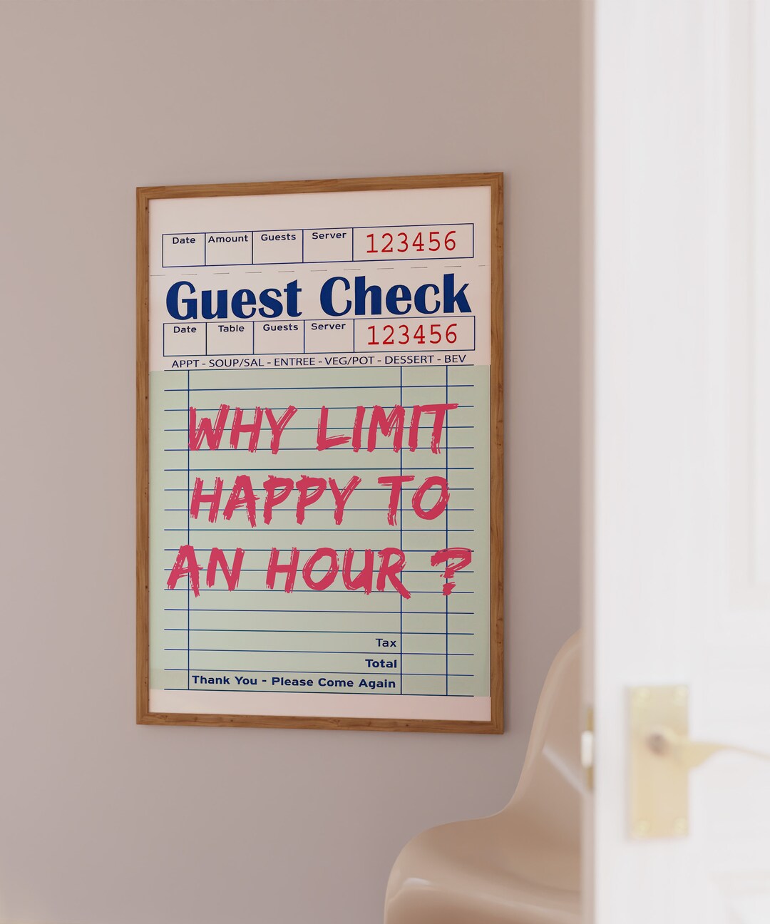 Every Hour Is Happy Hour Art Poster, Bar Cart Decor, Cocktail Poster Kitchen Home Decor Party Wall Poster Trendy Home Decor Unframed Poster Size 16x24
