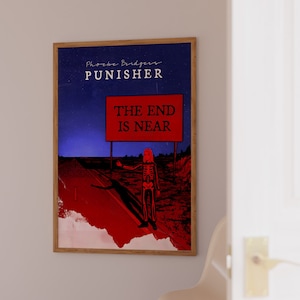 The End Is Near Phoebe Bridgers Poster I Know The End Punisher Song Illustration Wall Art Digital Artwork Retro Music Print Dorm Room Decor