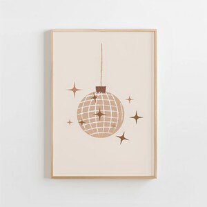 Minimalist Disco Ball Prints Mirrorball Trendy Poster Girls Bedroom Art Disco Ball Printable Digital Download Retro Mirror Ball Wall Art