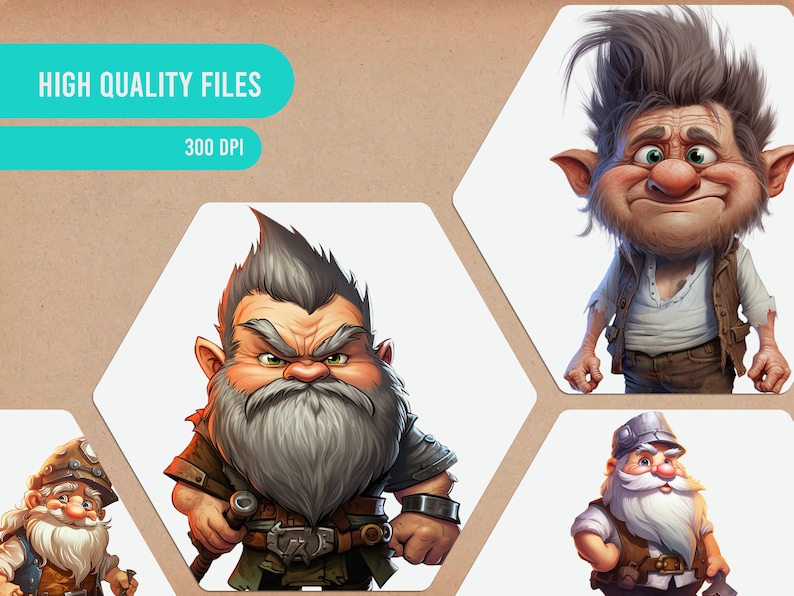 Cute Dwarf PNG, Transparent Dwarves Clipart