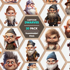 Cute Dwarf PNG, Transparent Dwarves Clipart