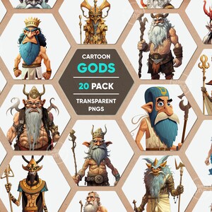 Imágenes Prediseñadas de dioses de dibujos animados, dioses egipcios antiguos PNG, caricaturas de dioses griegos, personajes de dioses de dibujos animados, imágenes prediseñadas de dioses hindúes, dioses antiguos transparentes