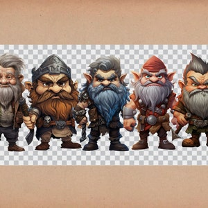 Cute Dwarf PNG, Transparent Dwarves Clipart